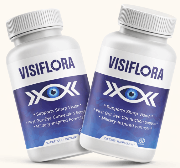 VisiFlora vision support product bottles